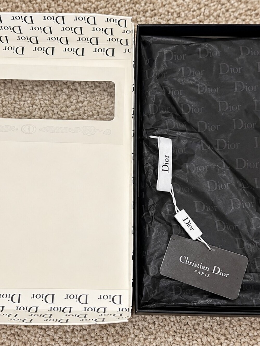 Dior Monochrome Logo Packaging